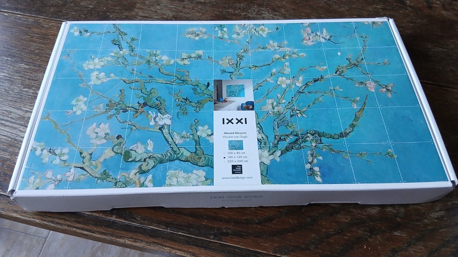 ixxi schilderij. Amandelbloesem., Ophalen, Gebruikt, Kunststof, Met ophangsysteem