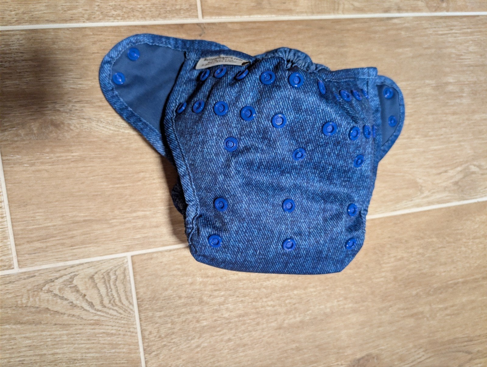 Buttons Diapers overbroekje blauw, Ophalen of Verzenden, Zo goed als nieuw, Buttons Diapers, Jongetje of Meisje