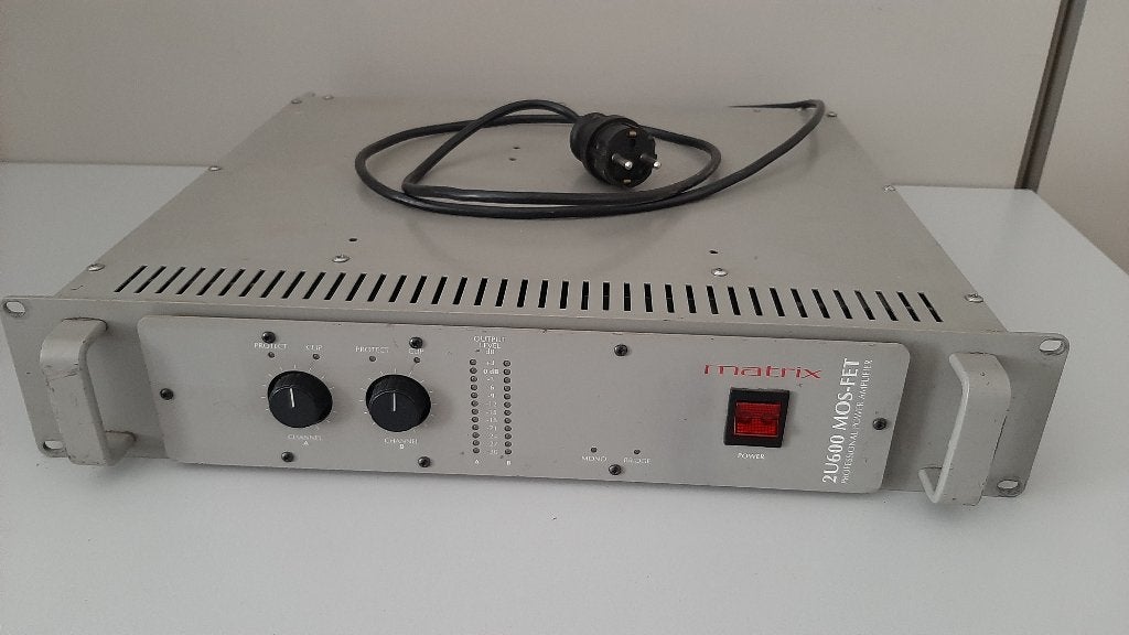 Matrix 2U600 MOS-FET PRO Verstärker 19 Zoll Einbau rack, 120 watt of meer, Ophalen, Overige merken, Gebruikt