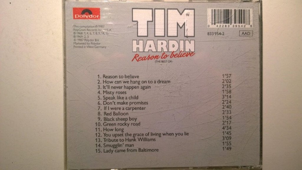 Tim Hardin - Reason To Believe (The Best Of), Ophalen of Verzenden, Zo goed als nieuw