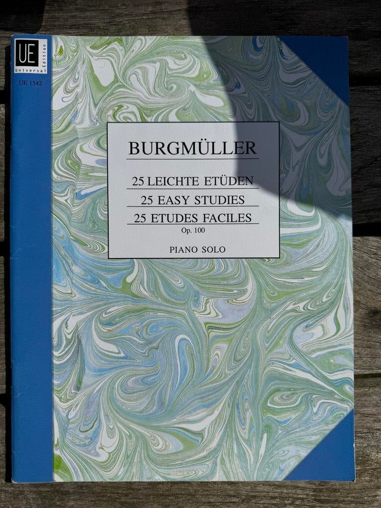 Burgmüller: 25 Leichte Etüden Op. 100 - Piano Solo, Muziek en Instrumenten, Gebruikt, Klassiek, Ophalen of Verzenden, Artiest of Componist