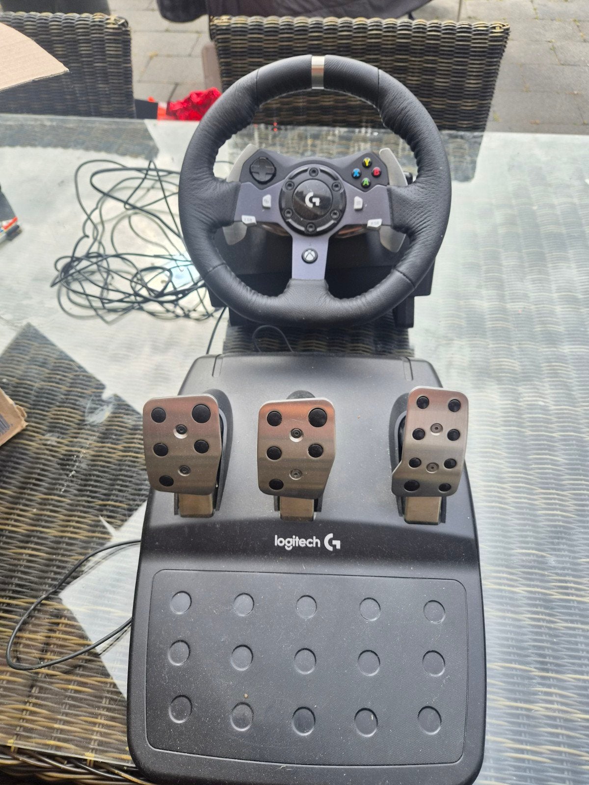 Logitech G920 Driving Force racestuur met pedalen, Ophalen, Racestuur, Force feedback, Zo goed als nieuw