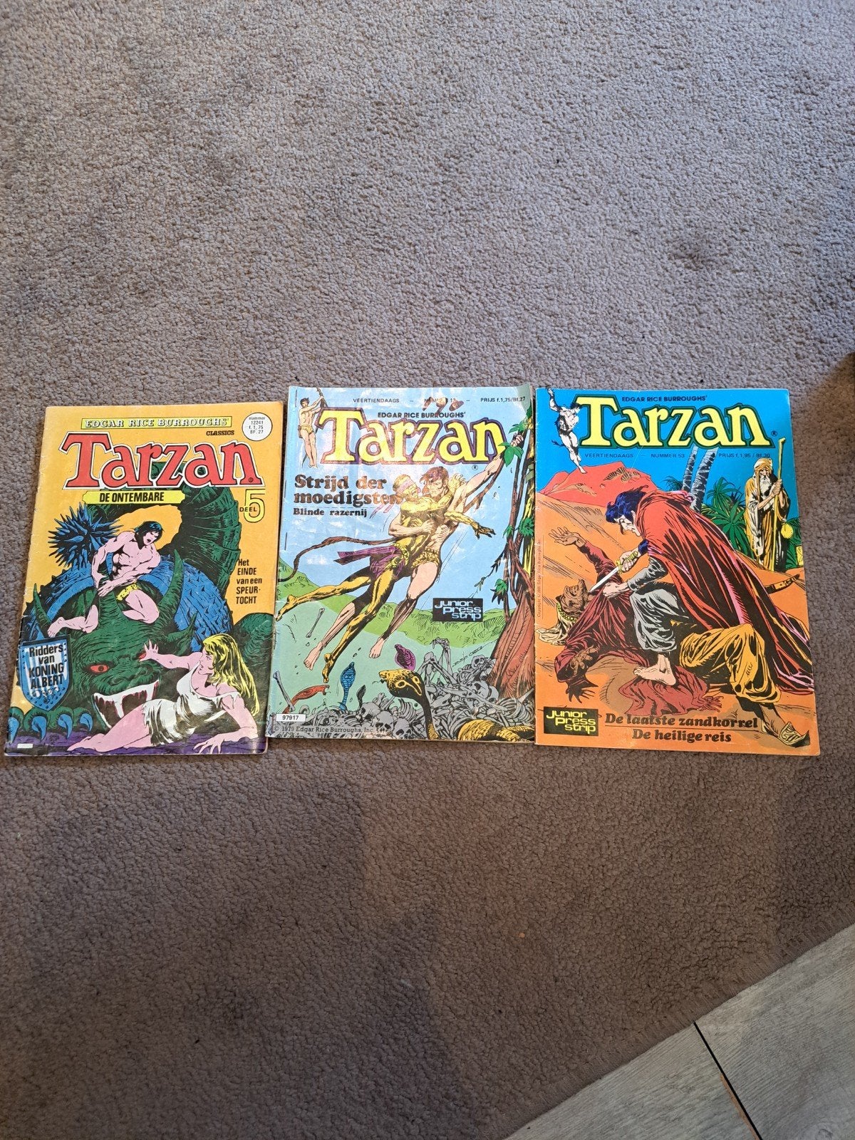 Tarzan stripboeken - 3 stuks, Meerdere stripboeken, Ophalen of Verzenden, Gelezen, Edgar Rice Burroughs