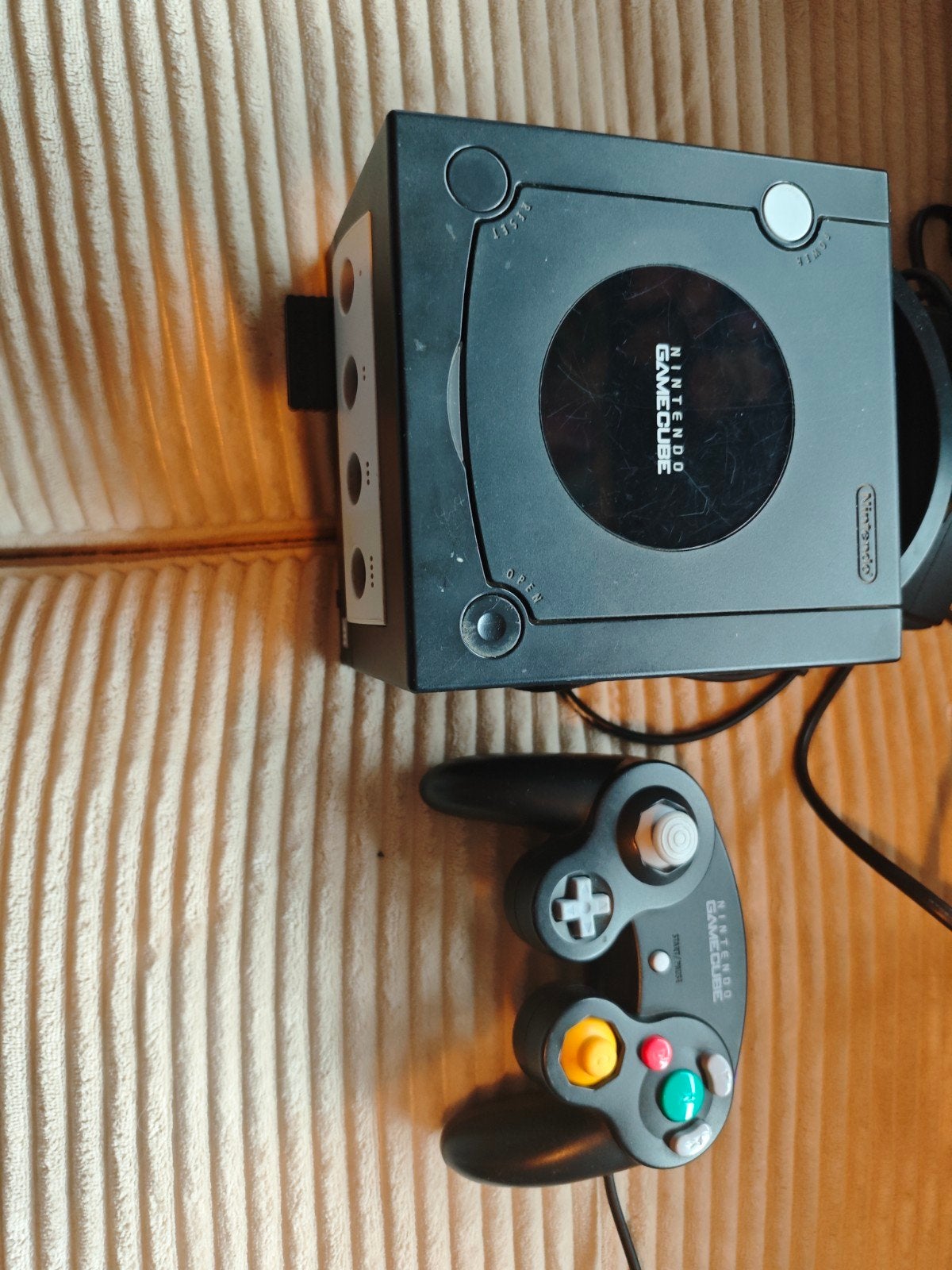 Nintendo GameCube met controller en Kaico HDMI-adapter, Ophalen of Verzenden, Gebruikt, Zwart, Met 1 controller