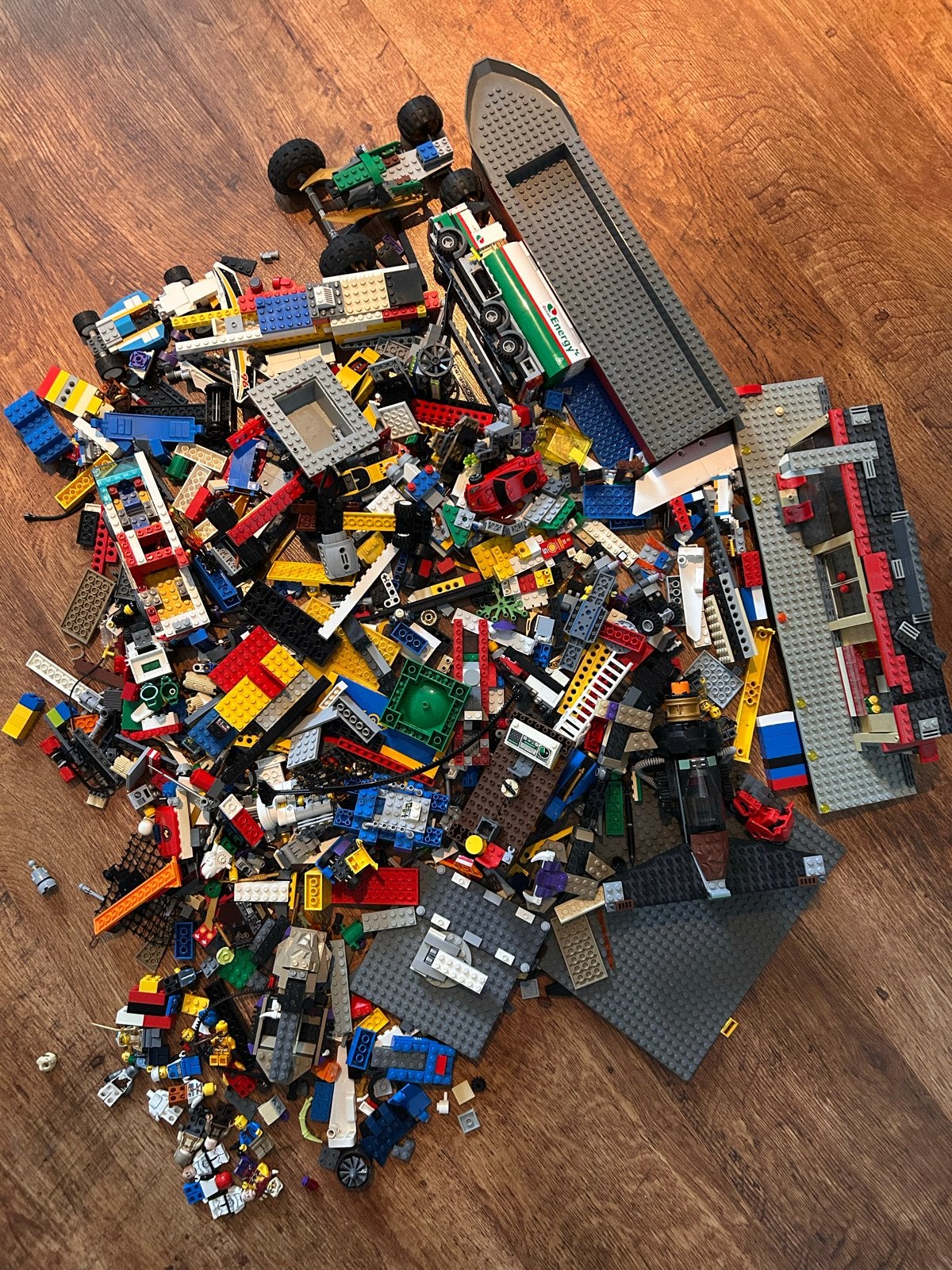 Grote partij diverse Lego blokken en onderdelen, Inclusief minifiguren, Gebruikt, Lego, Ophalen of Verzenden