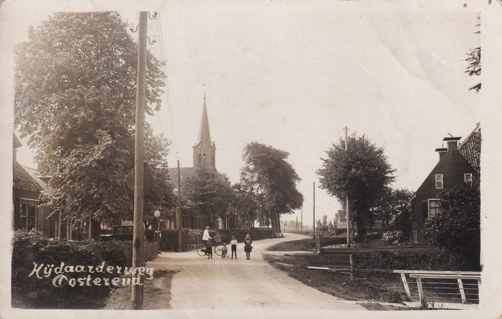 Oosterend, Fotokaart., Verzenden, 1920 tot 1940, Gelopen, Friesland