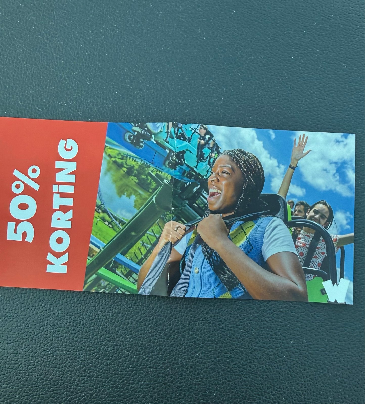 50% korting Walibi Holland discount, Eén persoon, Kortingsbon, Pretpark
