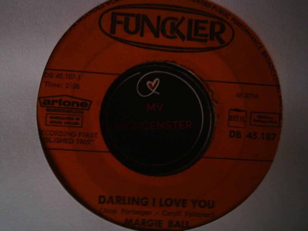 margie ball - darling l love you  12jun, 7 inch, Single, Ophalen of Verzenden, Pop