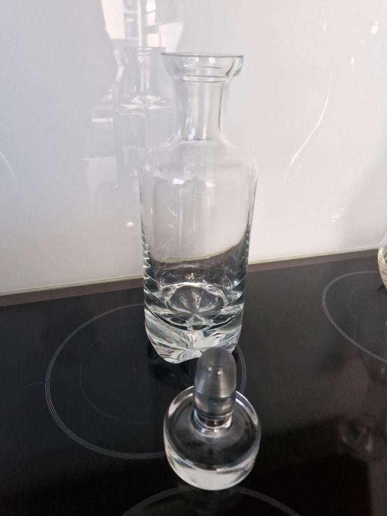 Kristallen karaf met stop, Ophalen, Glas of Glazen, Gebruikt, Glas