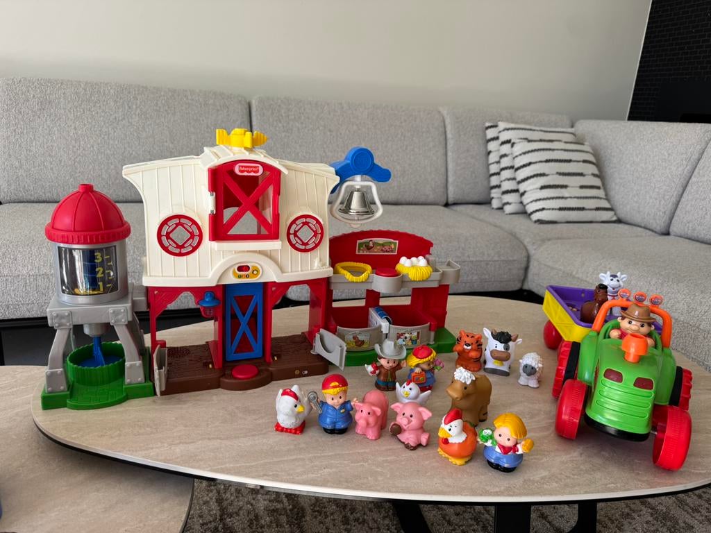 Fisher Price boederij, Kinderen en Baby's, Speelgoed | Fisher-Price, Ophalen of Verzenden, Zo goed als nieuw, Speelset, Met geluid