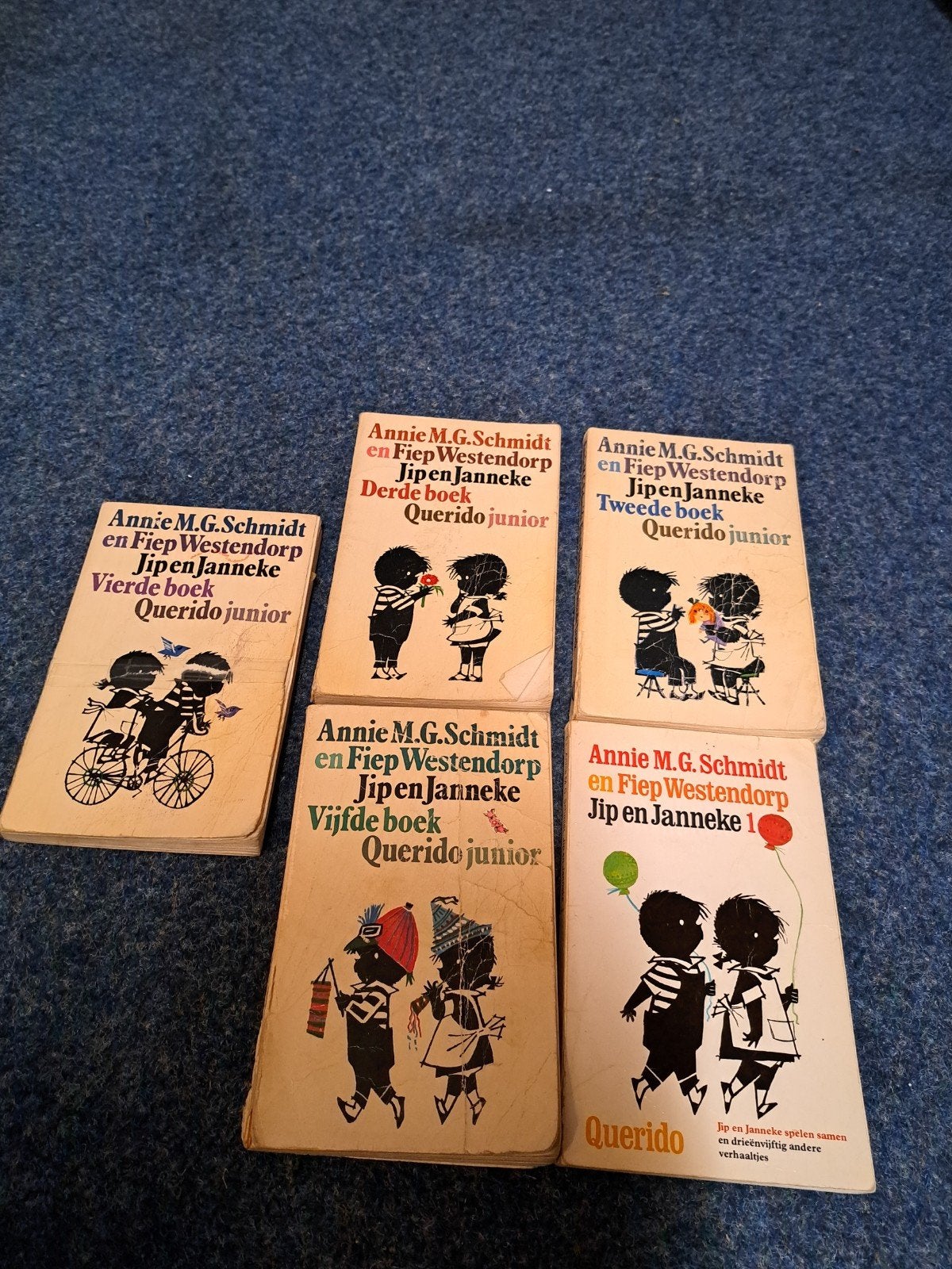 5 boekjes van jip en janneke, Ophalen, Gelezen, Annie mg schmid, Non-fictie