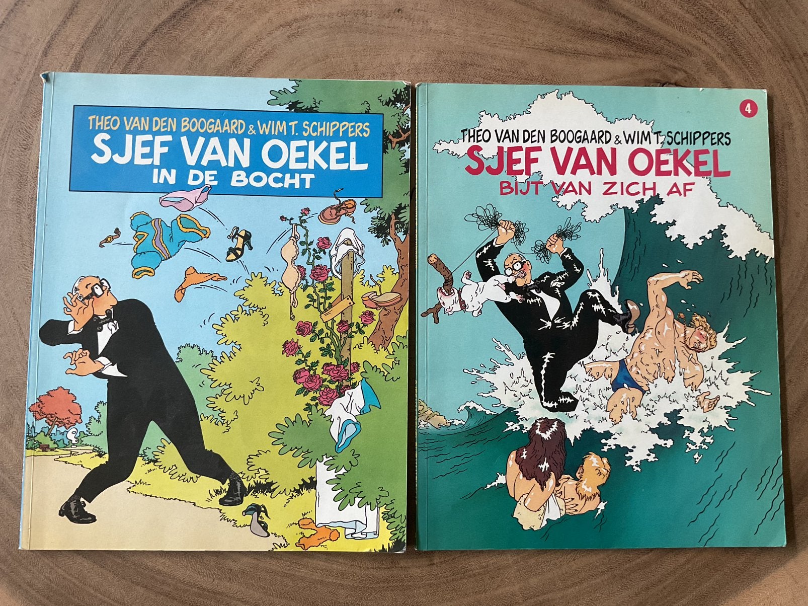 Stipboeken van Sjef van Oekel, twee stuks. KOOPJE!!!, Meerdere stripboeken, Ophalen of Verzenden, Gelezen