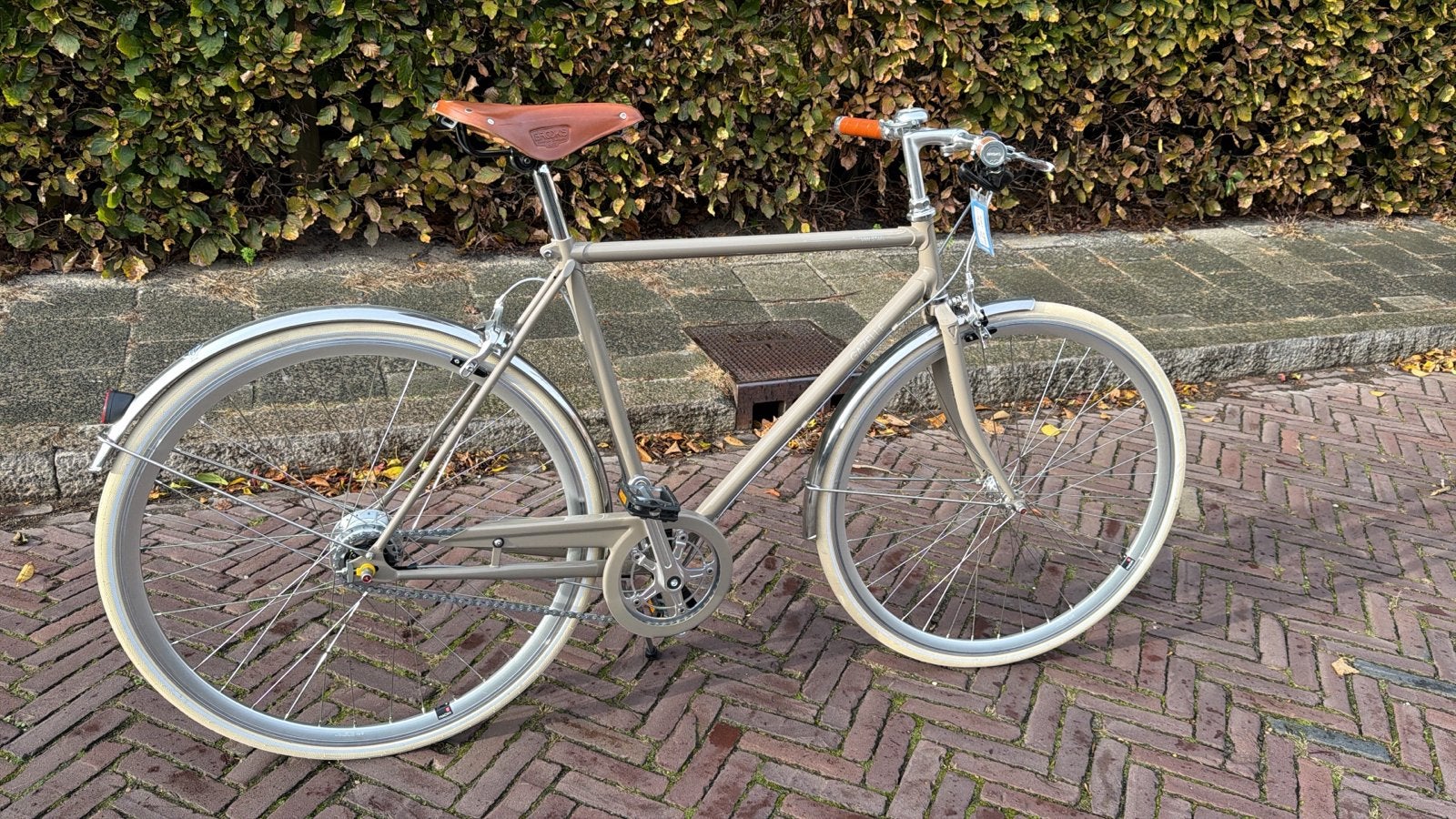 Gazelle van Stael fiets - Nieuw, 7 versnellingen, Brooks, Fietsen en Brommers, Velgrem, Versnellingen, Nieuw, Ophalen of Verzenden