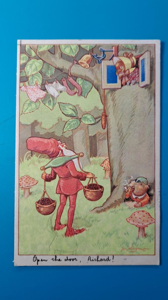 Kabouters. Illustrator Jan Wiegman . 1947, Ophalen of Verzenden, 1940 tot 1960, Gelopen