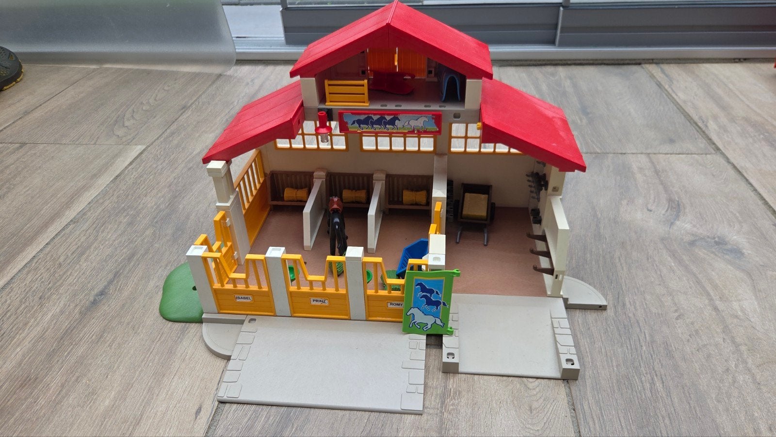 Playmobil Paardenstal met accessoires en paarden, Ophalen, Gebruikt, Jongen of Meisje
