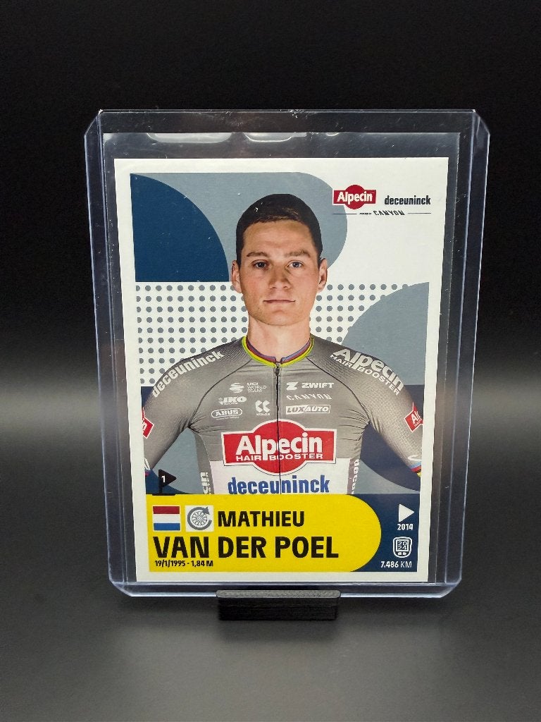 Mathieu van der Poel Panini Tour de France 2025 Sticker, Verzenden, Zo goed als nieuw, Overige sporten, Poster, Plaatje of Sticker