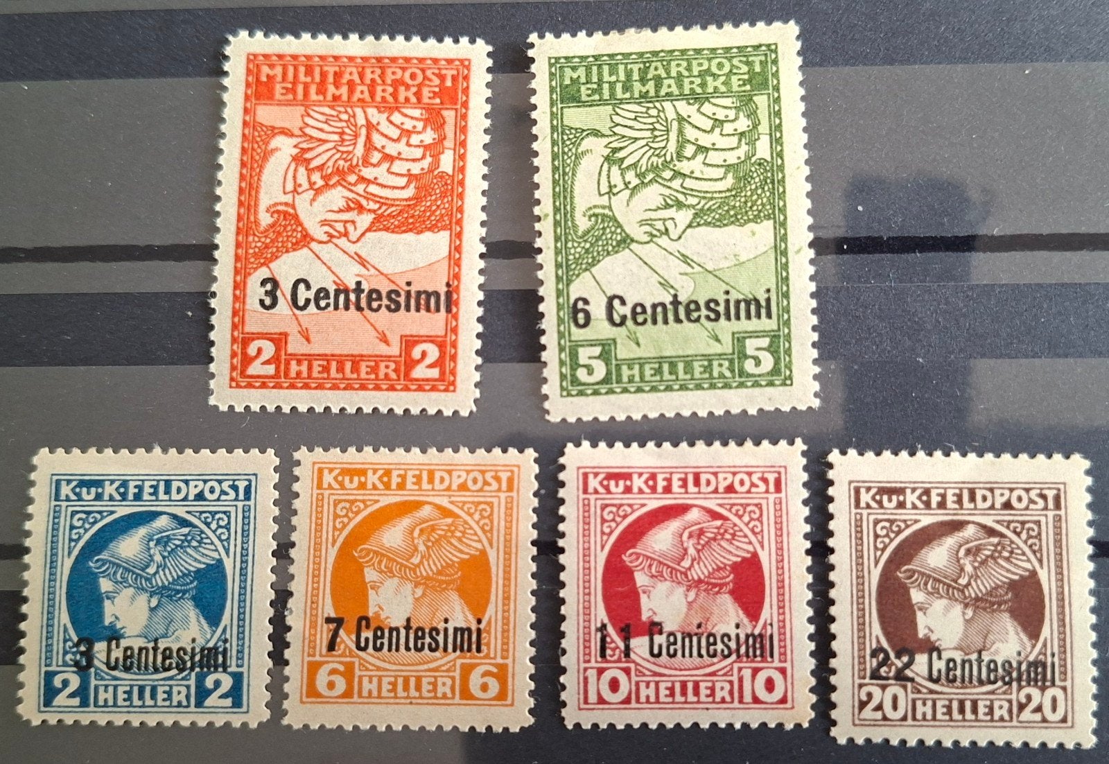 Oostenrijk K.U.K.Feldpost. krantenzegels+Express Bosnië 1918, Postzegels en Munten, Ophalen of Verzenden