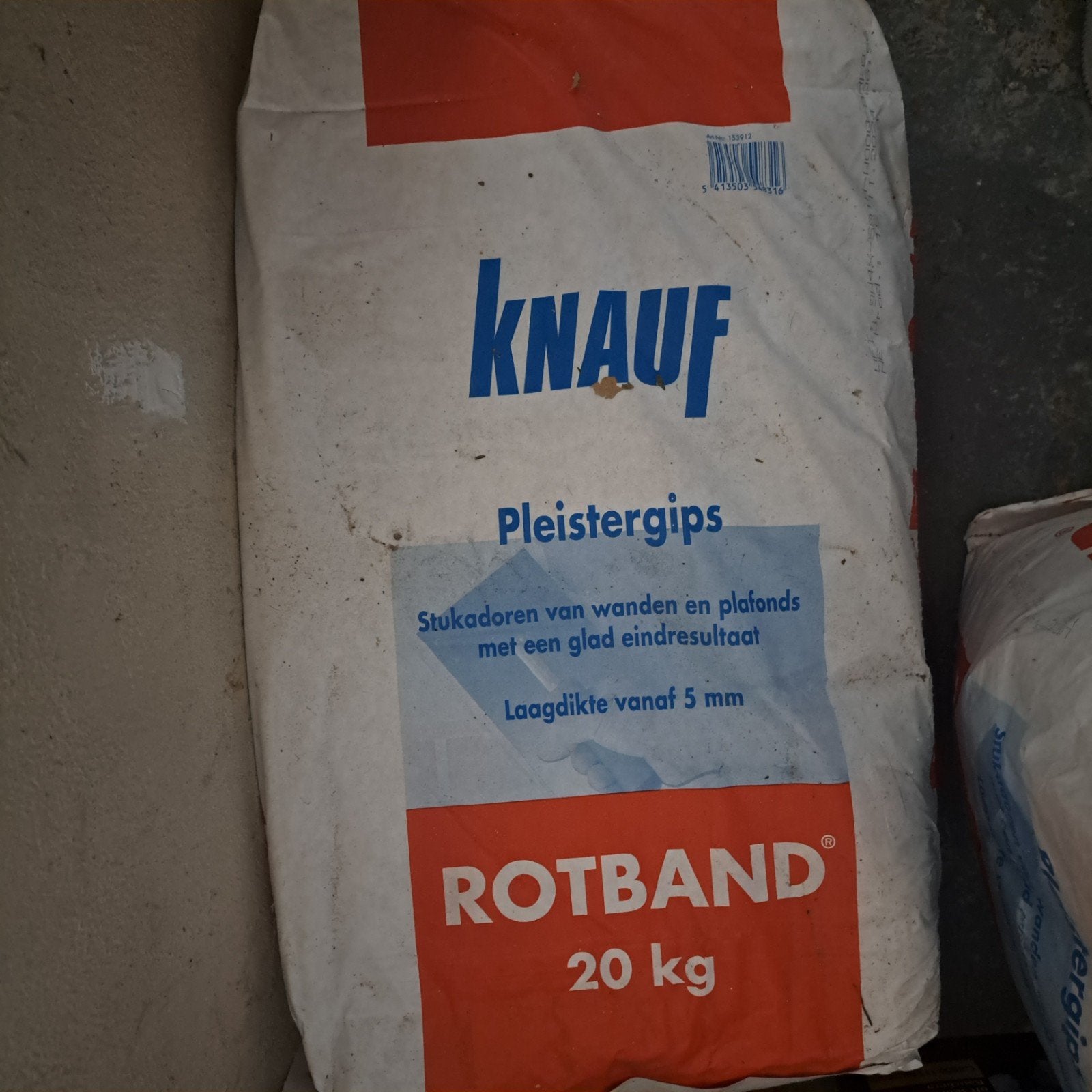 knauf pleistergips rotband 2x 20kg, Overige materialen, Nieuw, 15 m² of meer, Ophalen