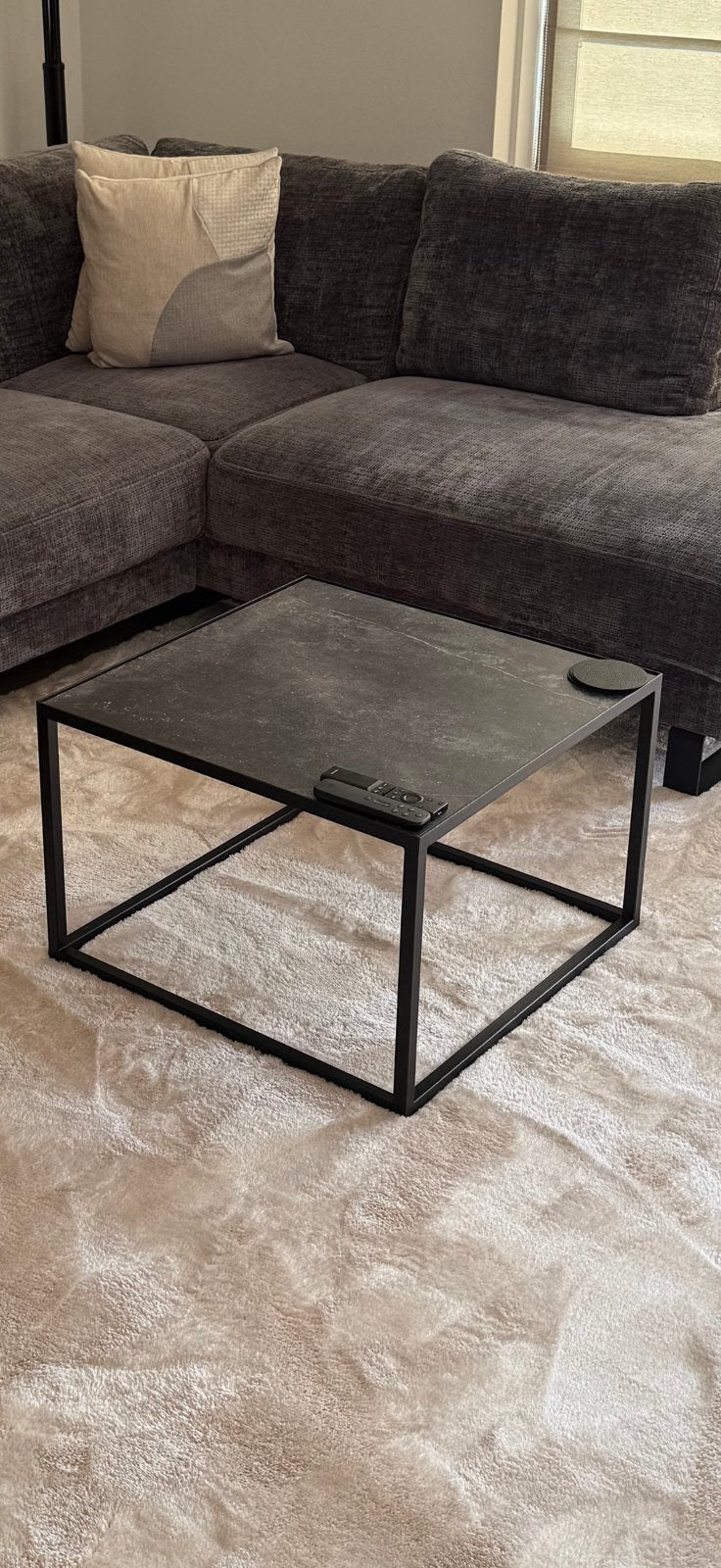Marmeren Salontafel, Huis en Inrichting, Tafels | Salontafels, Ophalen, Overige materialen, 100 tot 150 cm, 50 tot 100 cm