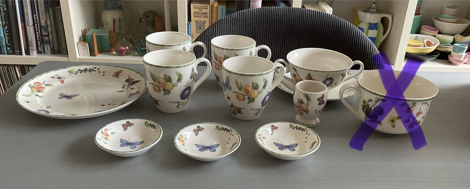 Janneke Brinkman Fruits & Flowers serviesonderdelen; €30, Ophalen of Verzenden, Zo goed als nieuw, Porselein, Overige stijlen