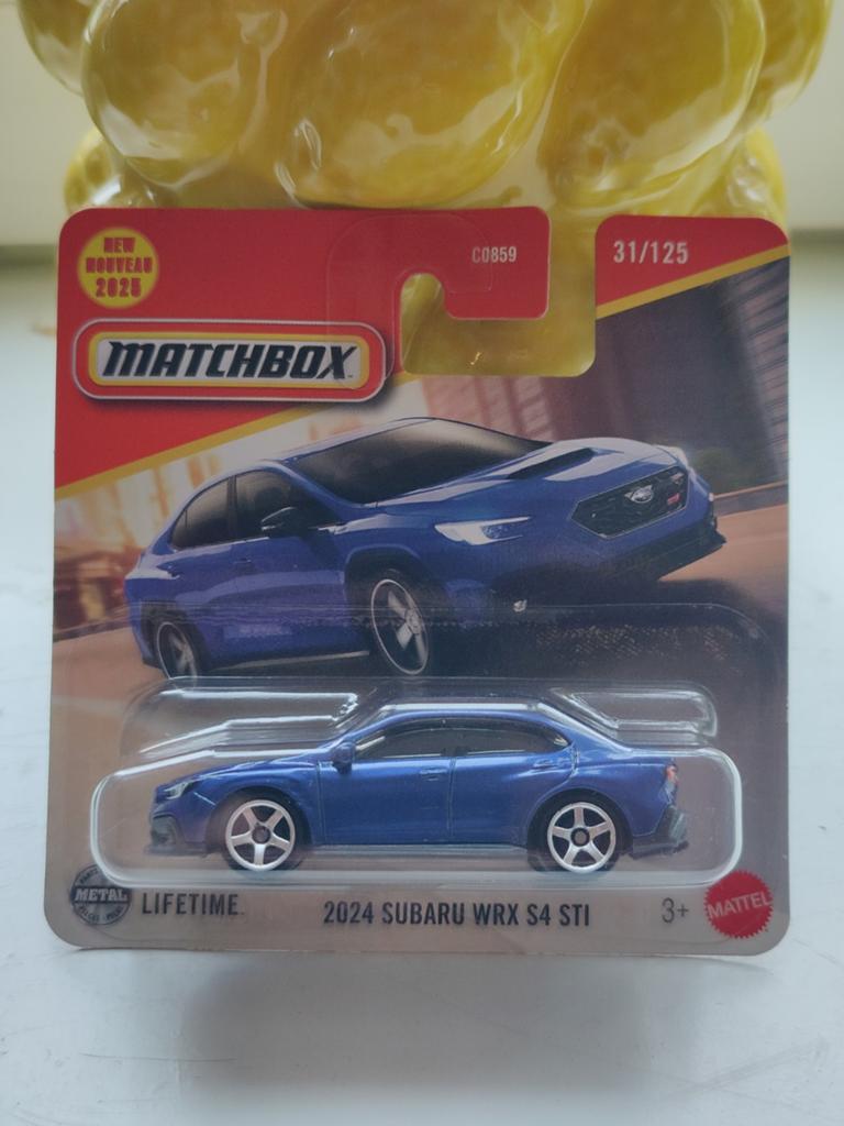Matchbox Subaru WRX S4 STI BLAUW, Ophalen of Verzenden, Auto