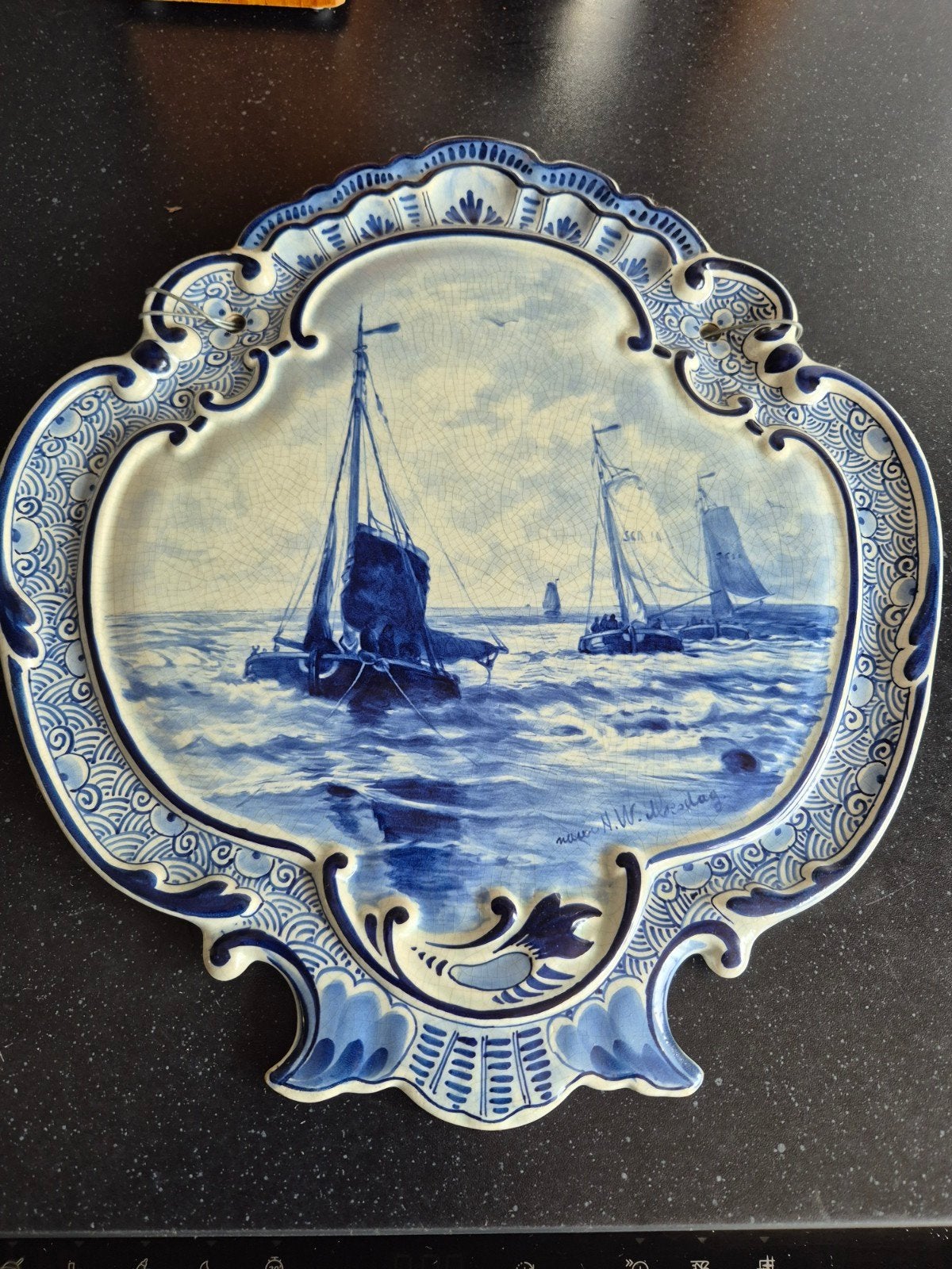 Porceleyne Fles applique Mesdag door Roggeveen & Burghoorn, Ophalen of Verzenden