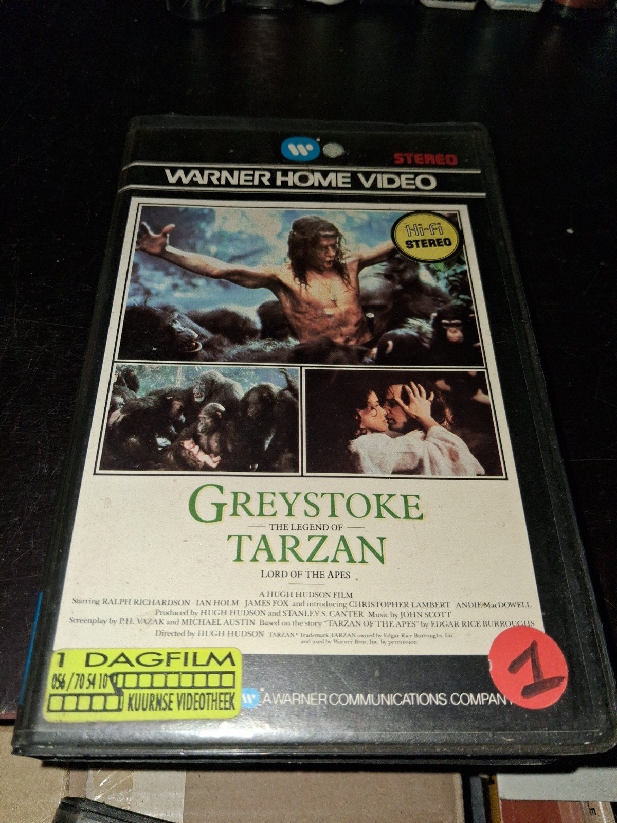 Vhs ex-rental  - Greystoke, The Legend Of Tarzan, Vanaf 16 jaar, Ophalen of Verzenden, Gebruikt, Horror
