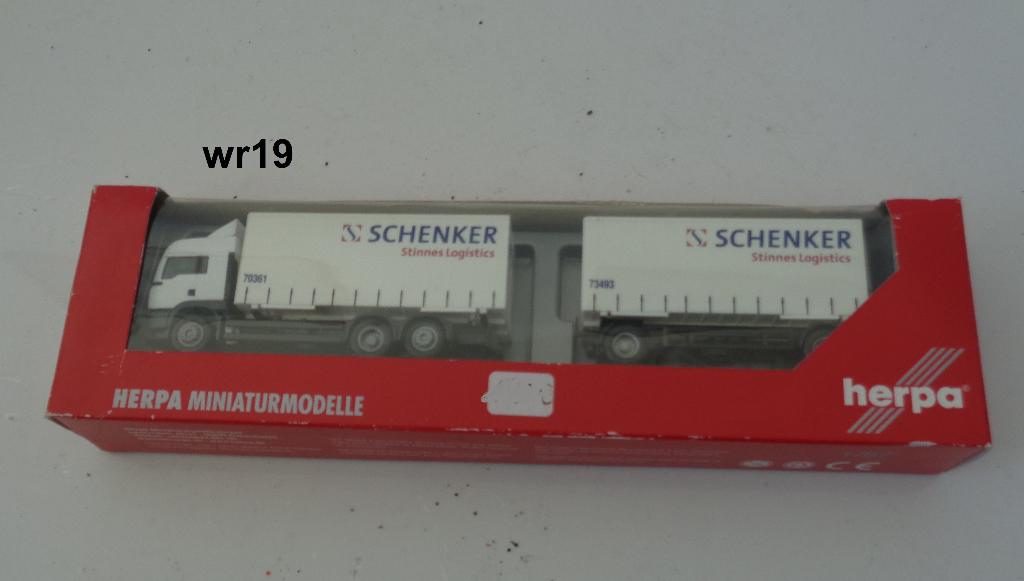 herpa man combi schenker, Ophalen of Verzenden, Zo goed als nieuw, Bus of Vrachtwagen, Herpa