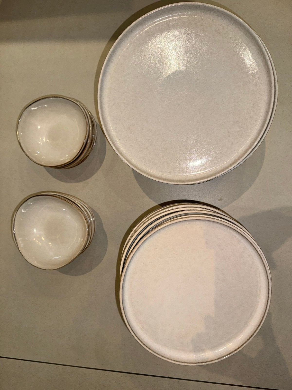 H&M keramieken Servies - Borden en Kommen Set, Huis en Inrichting, Ophalen, Gebruikt, Overige merken, Keramiek