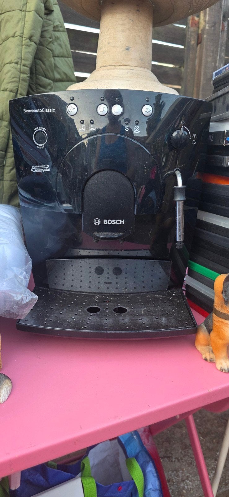 Bosch koffiezetautomaat met bonen, Ophalen of Verzenden, Gebruikt, Combi, Koffiebonen