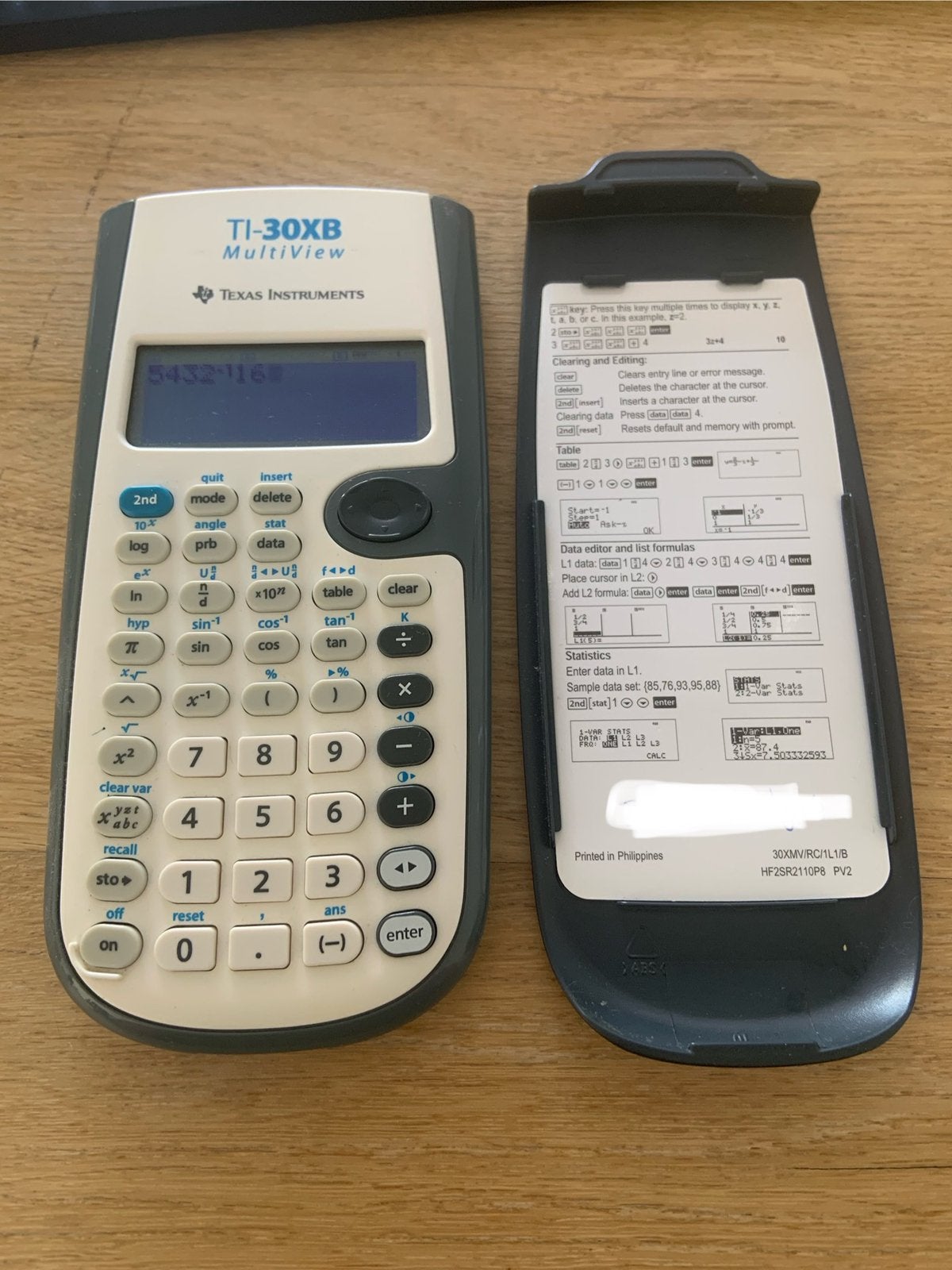 Texas Instruments TI-30XB Multiview rekenmachine, Ophalen of Verzenden, Zo goed als nieuw