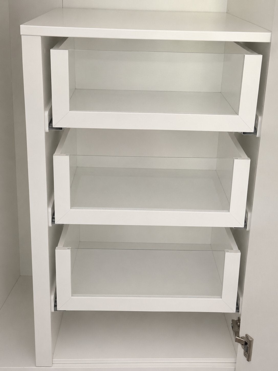 IKEA PAX Komplement lades met glazen front met ombouw, Ophalen, 50 tot 100 cm, 3 of 4 laden, Minder dan 100 cm
