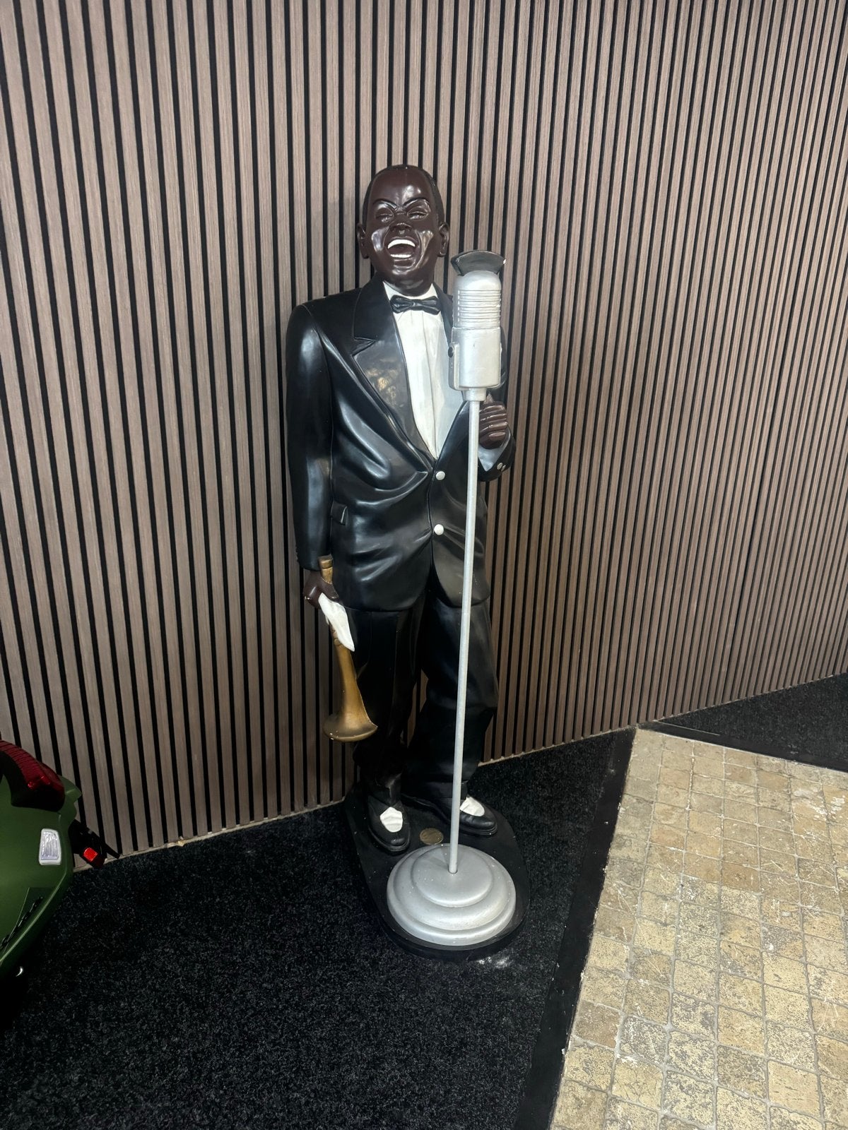 Louis Armstrong beeld van jazzmuzikant, Ophalen, 1 meter - 2 meter, Overige materialen, Beeld