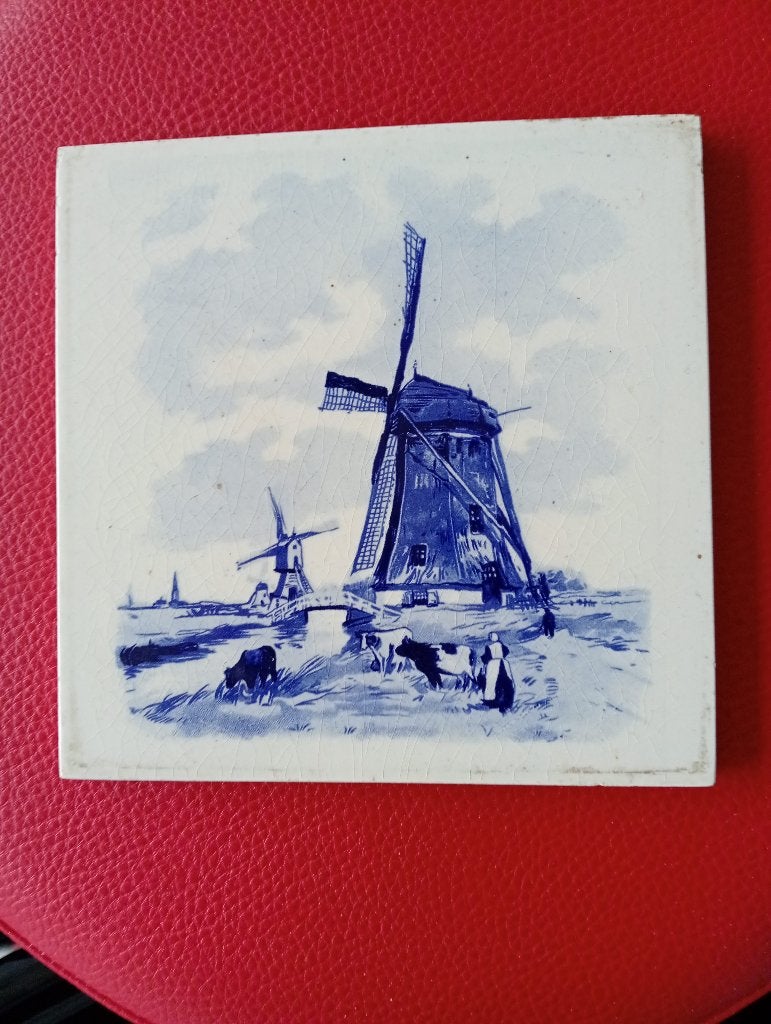 Oude tegel 15x15cm, Antiek en Kunst, Ophalen