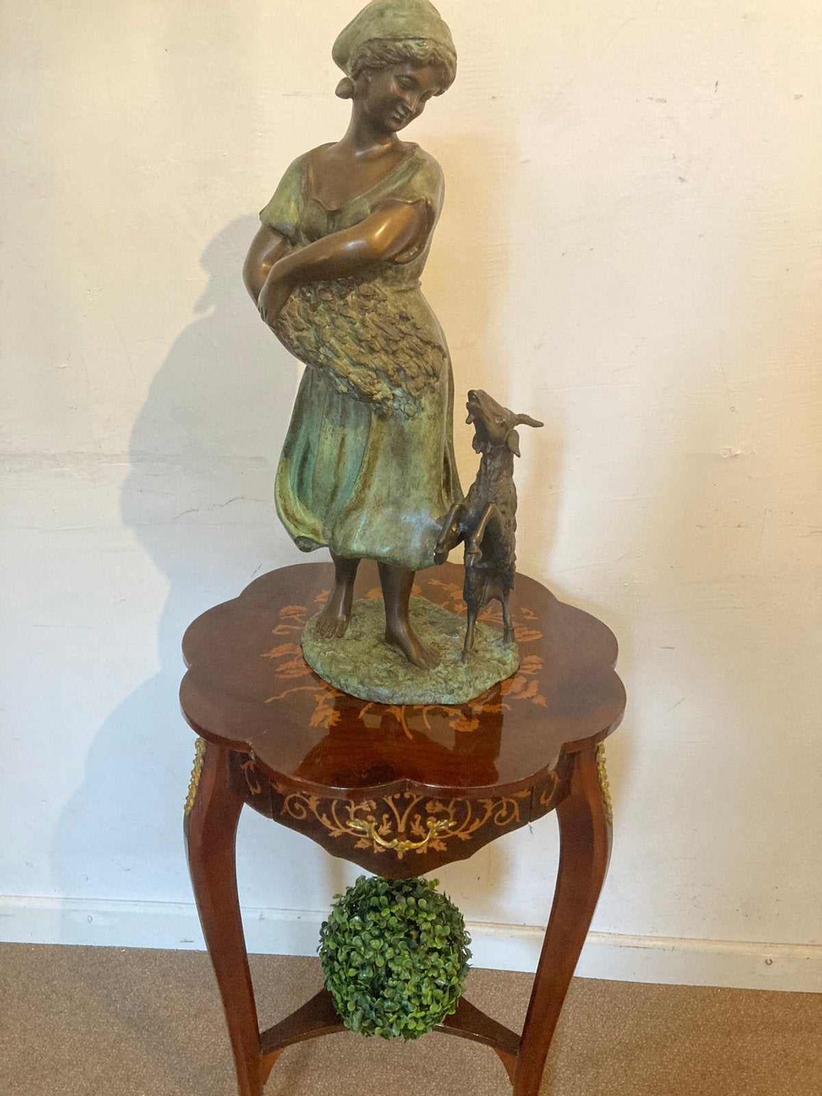 Mooi bronzen beeld 59 cm hoog, Antiek en Kunst, Antiek | Koper en Brons, Ophalen, Brons