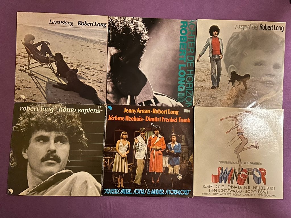 7 LP's Robert Long (ook per stuk te koop), Cd's en Dvd's, LP, Gebruikt, Ophalen of Verzenden, Levenslied of Smartlap