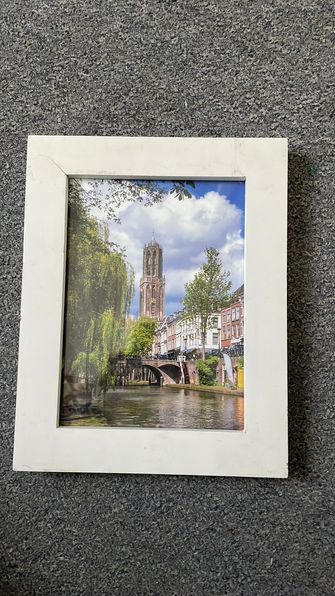 Utrecht in houte lijstje, Antiek en Kunst, Ophalen of Verzenden