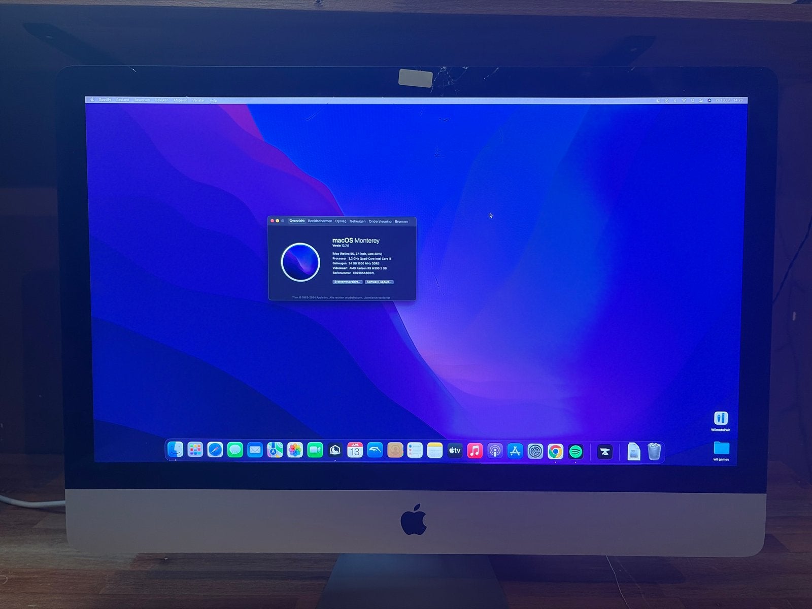 iMac (Retina 5K, 27-inch, Late 2015) - scherm kapot, Ophalen, Gebruikt, IMac, 3 tot 4 Ghz