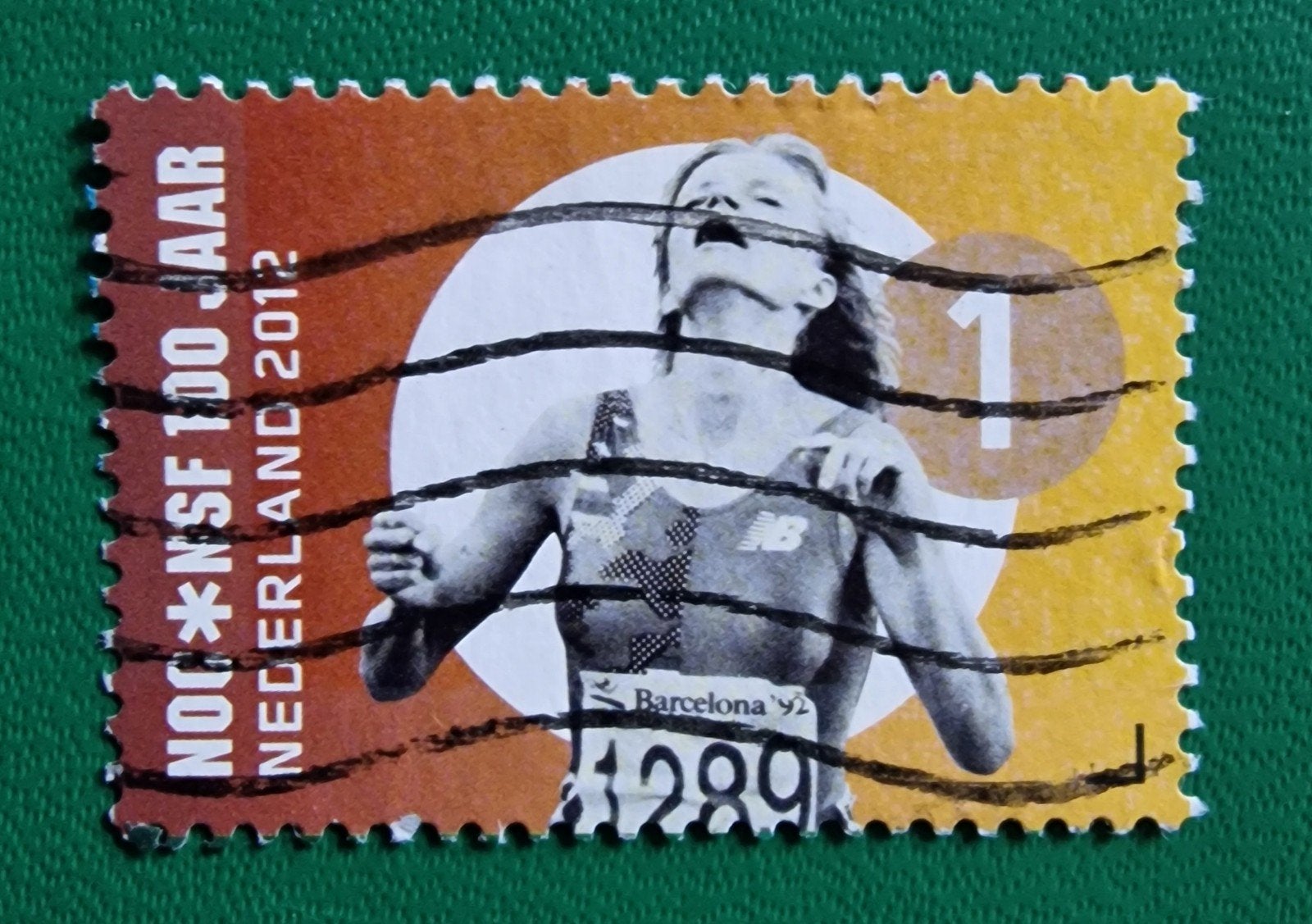 kv696 Postzegel NOG*NSF 100 Jaar Nederland 2012 Gestempeld, Ophalen of Verzenden, Na 1940, Gestempeld