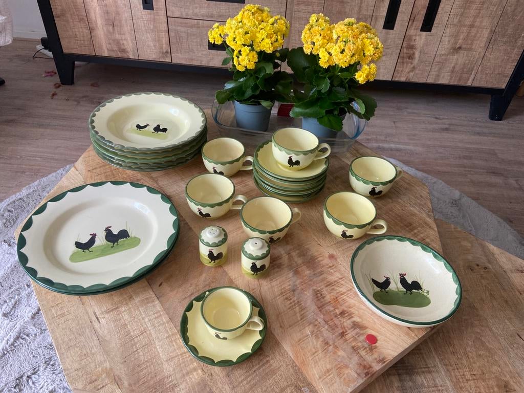 Zeller servies kip en haan, Ophalen of Verzenden