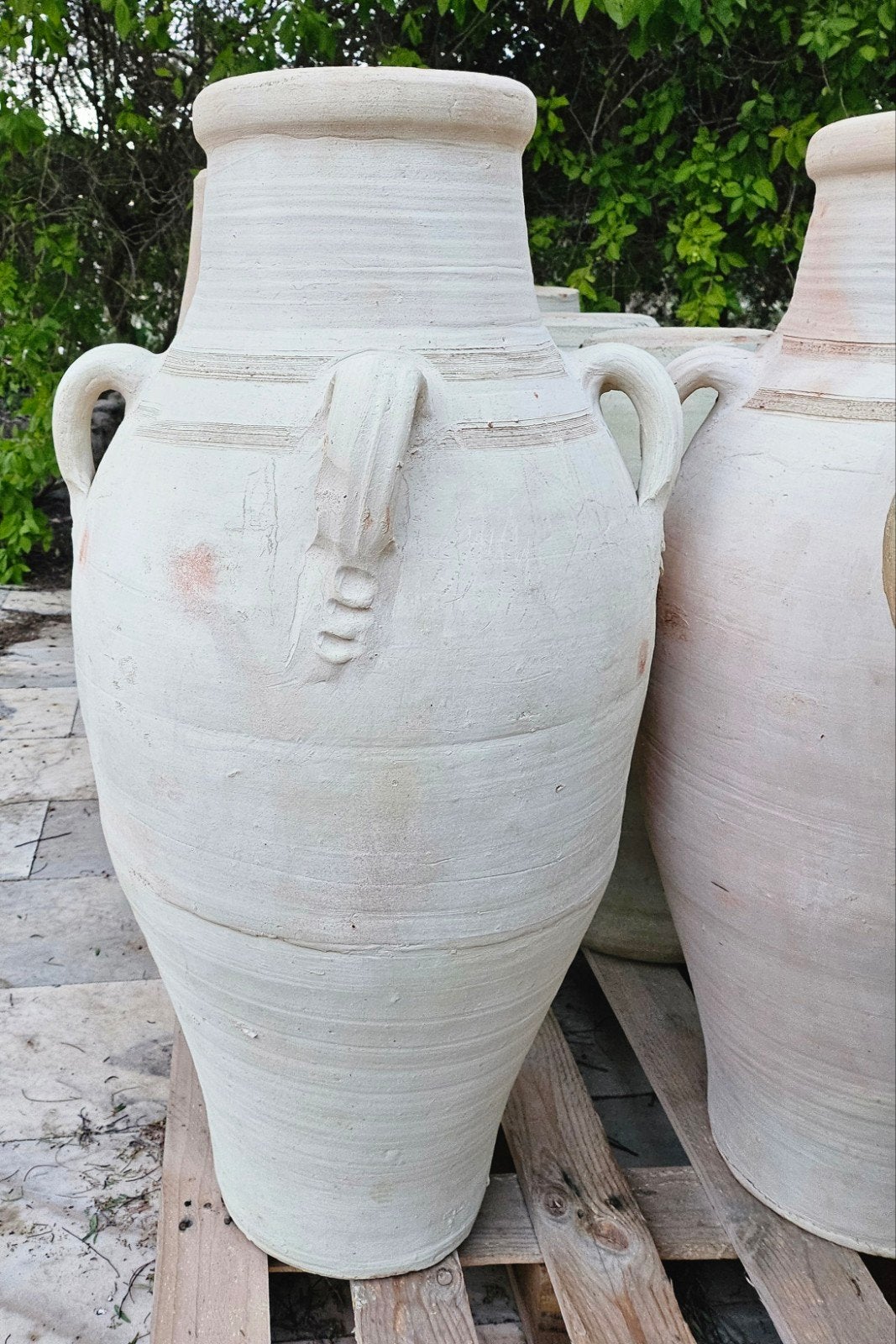 Amphora kruik terra cotta, Tuin en Terras, Ophalen, Nieuw