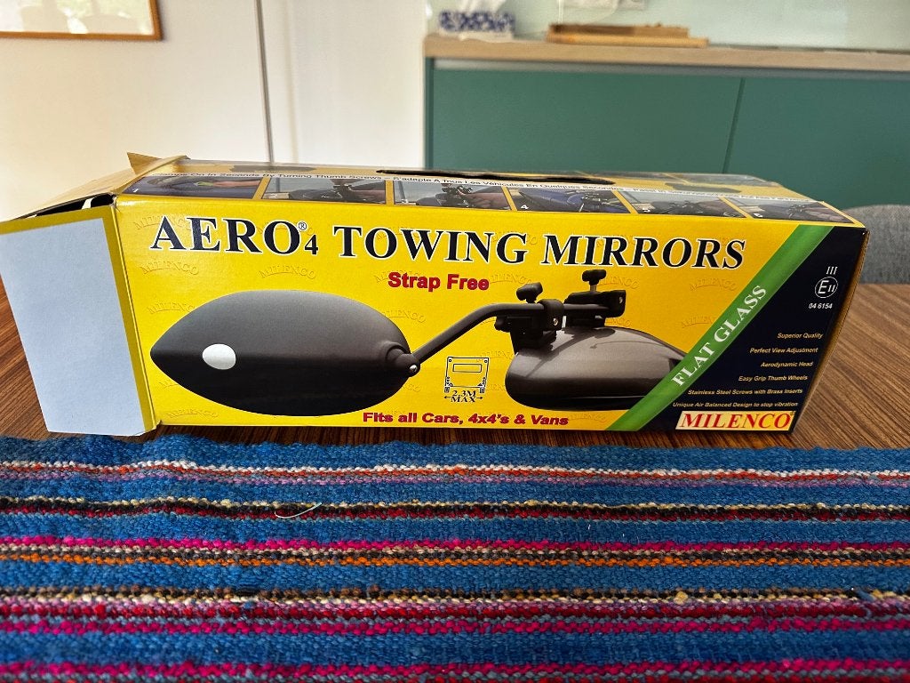 caravan spiegels aero 4, Ophalen of Verzenden, Zo goed als nieuw