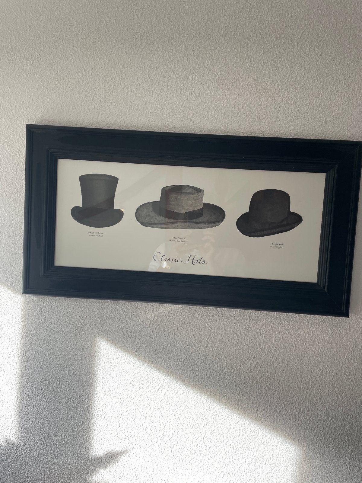 Ingelijste print 'Classic Hats', Ophalen, Gebruikt, Print, 5 – 50