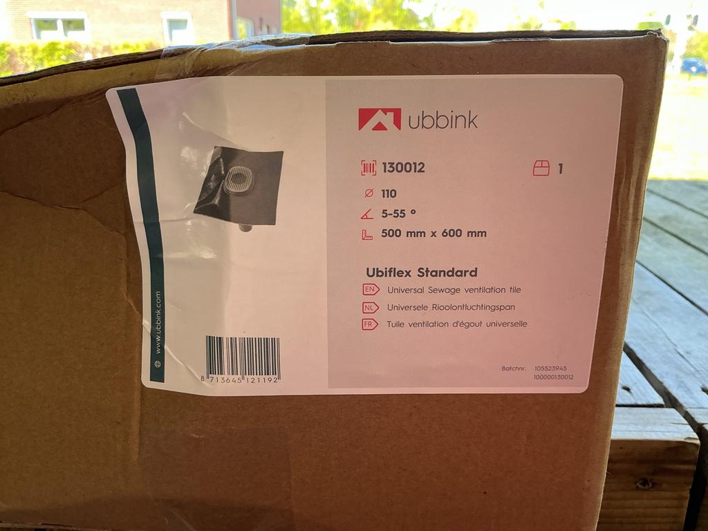 Ubbink Ubiflex Standard Universele rioolontluchtingspan., Doe-het-zelf en Verbouw, Buizen en Afvoer, Nieuw, Ophalen of Verzenden