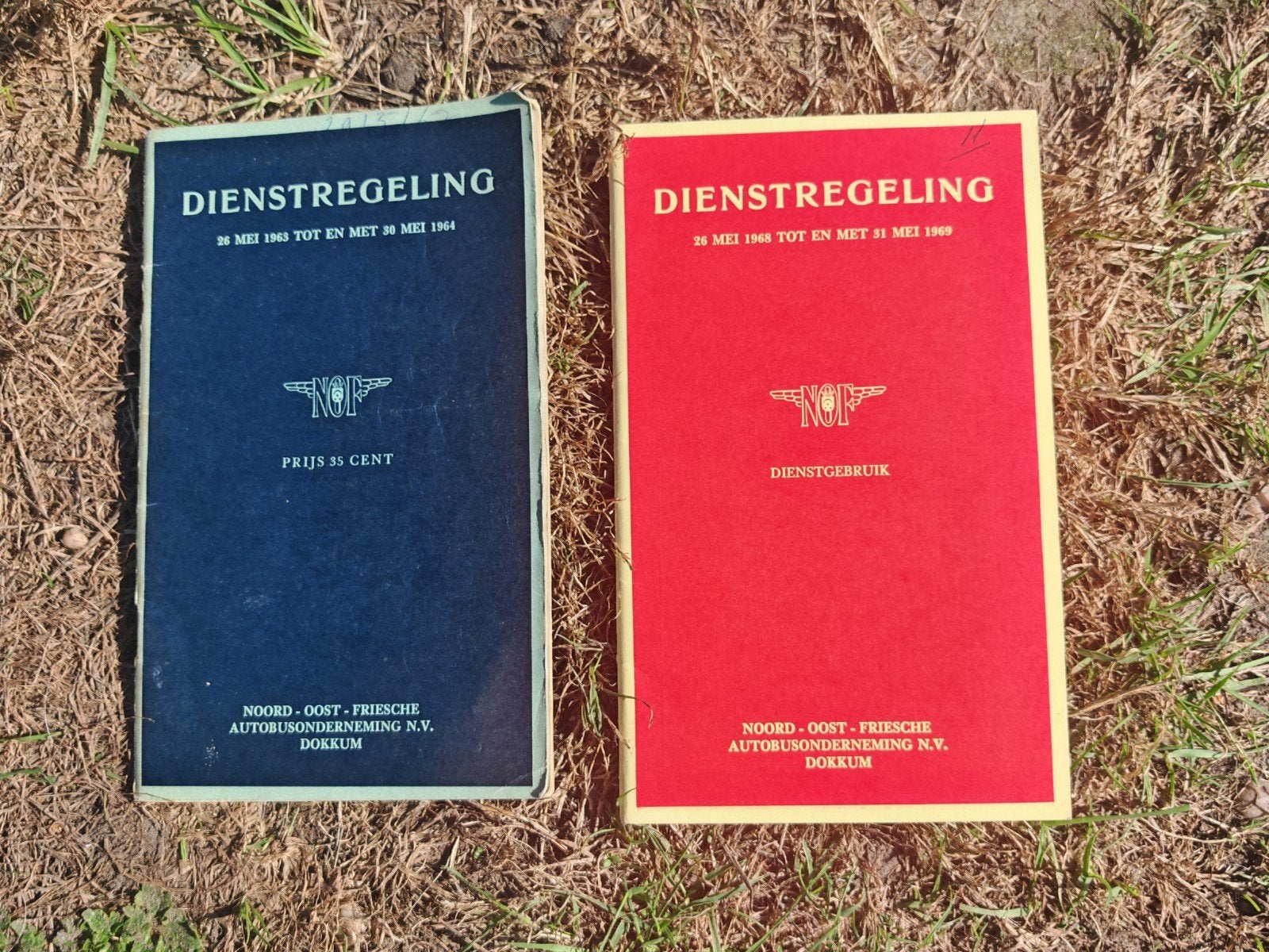 Dienstregeling NOF Dokkum 1963-1964 en 1968-1969, Verzamelen, Ophalen of Verzenden, Trein