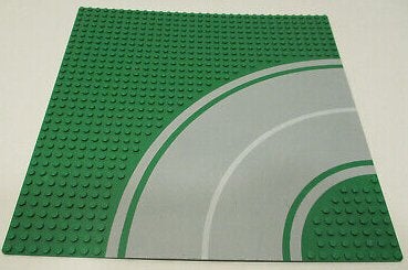 Wegplaat geschikt voor LEGO - 1 stuks bocht uit 1990, Kinderen en Baby's, Speelgoed | Duplo en Lego, Ophalen of Verzenden