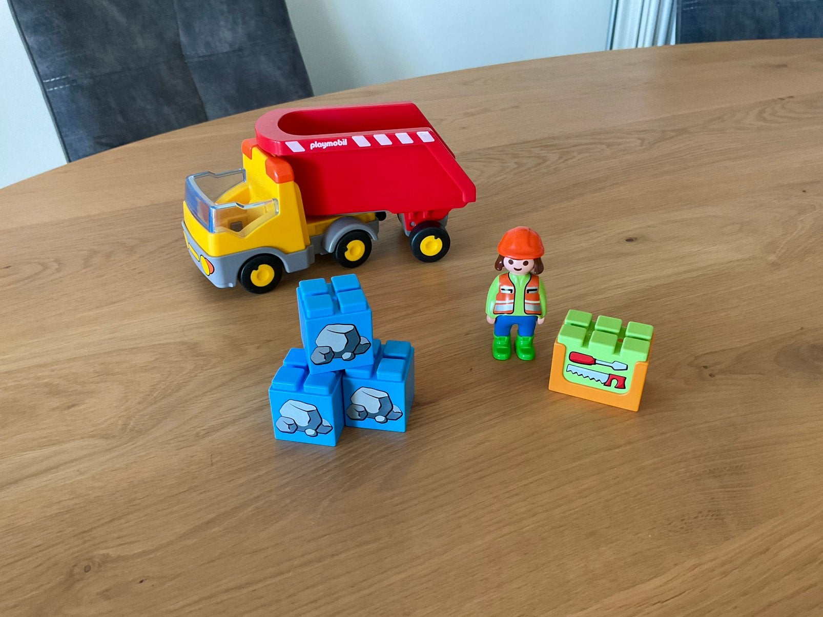 Playmobil 123 : Kiepwagen - 70126 - compleet, Ophalen, Gebruikt
