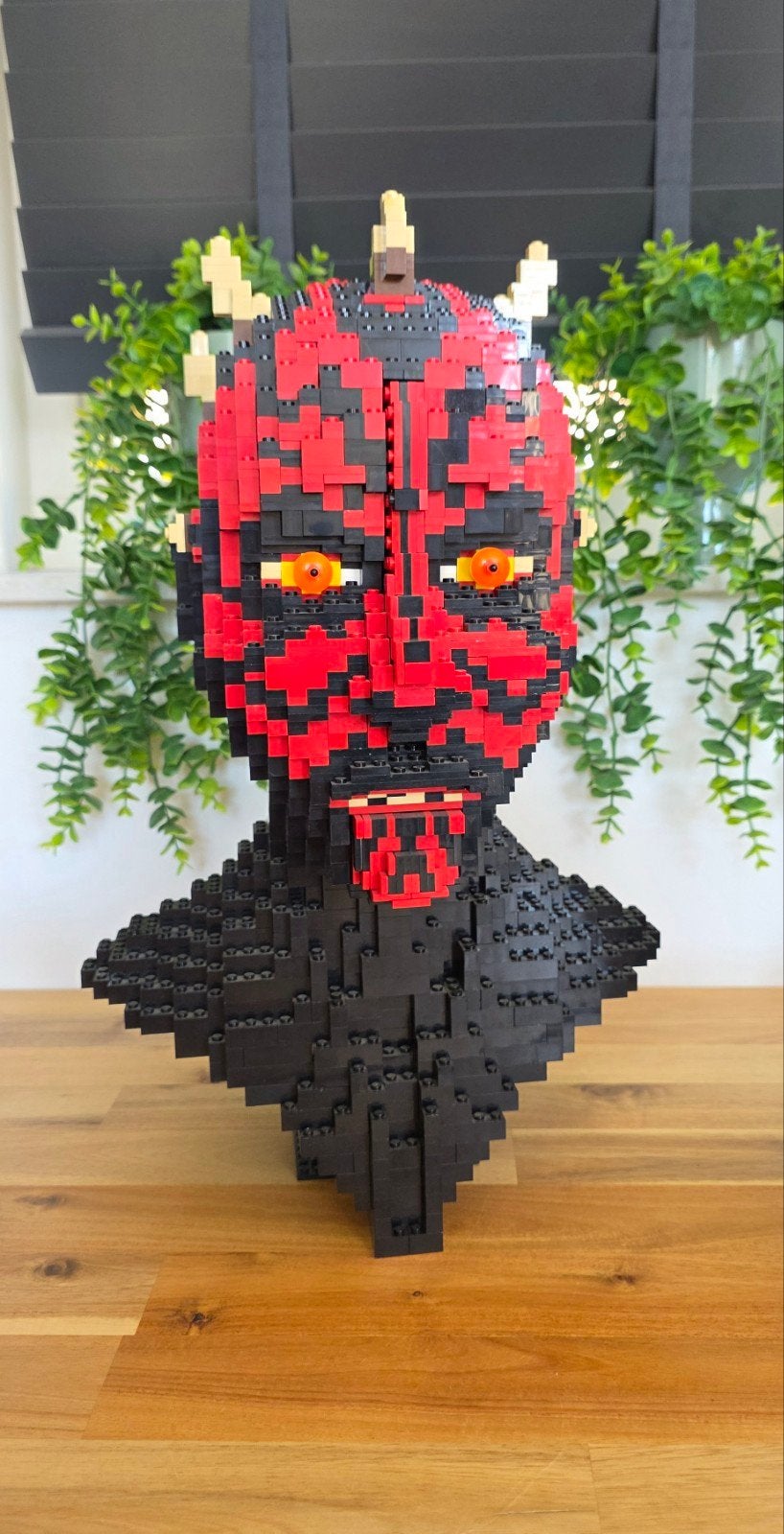 Lego 10018 Darth Maul Bust, Star Wars Sculptures UCS, Ophalen of Verzenden, Zo goed als nieuw, Complete set, Lego
