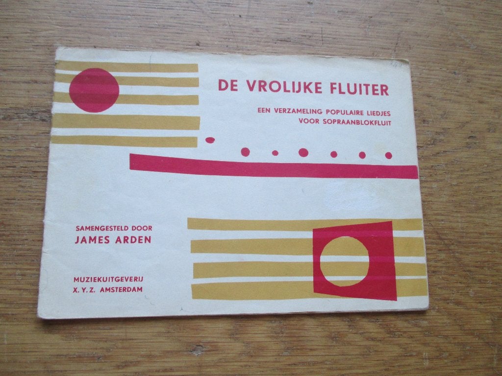 De Vrolijke Fluiter -Populaire liedjes voor sopraanblokfluit, Muziek en Instrumenten, Bladmuziek, Gebruikt, Ophalen of Verzenden