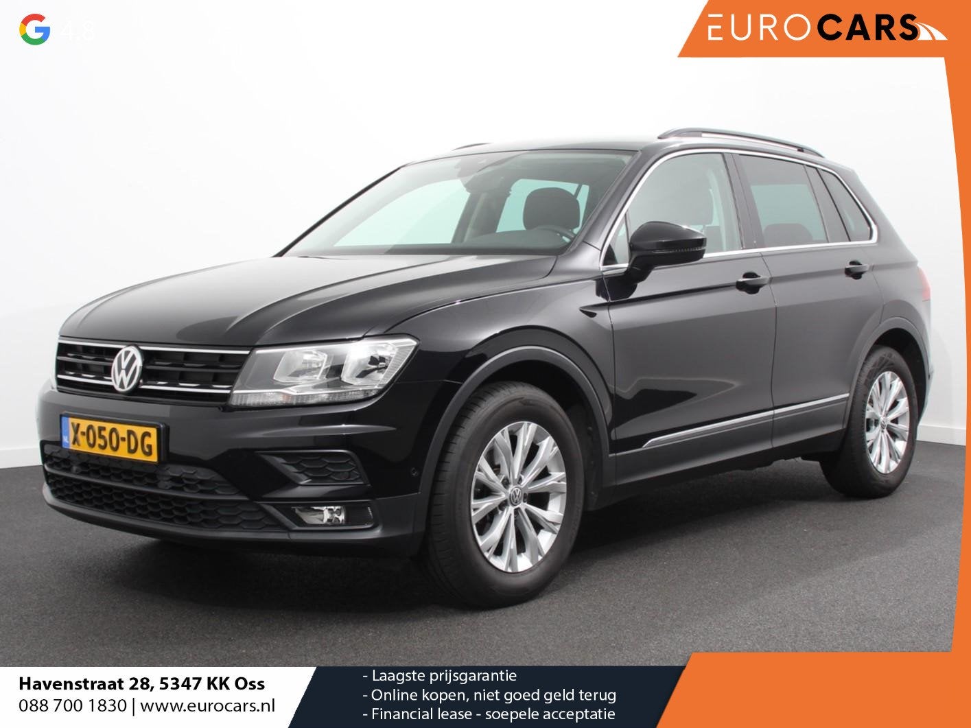 Volkswagen Tiguan 1.5 TSI Comfortline Team DSG Navigatie App, Stof, Zwart, 4 cilinders, 150 pk